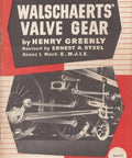 Cover of 'Walschaerts' Valve Gear' book showing classic steam valve gear for model locomotives.