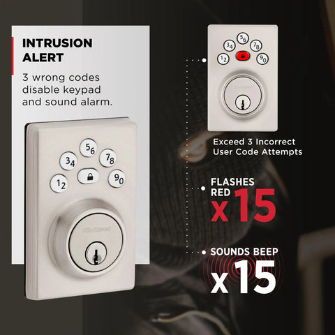 Keep Your Home Secured Tight With This Top Notch Keyless Deadbolt Featuring Five Button Keypad And Satin Nickel Finish For No Sweat Code Setup And Smooth Auto Locking Performance