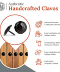 Rustic 1.25 Inch Round Head Decorative Nails Set Black Nails For Farmhouse Shutters, Faux Wood Beams, Barn Doors, Gates
