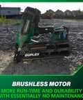 36V Cordless Forming Nailer With 2.5Ah Battery And 3.5 Inch Duplex And Double Headed Fasteners NR3675DD on gravel surface