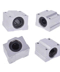 Set Of Four 16mm Linear Bearing Pillow Blocks SCS16UU Closed Type for smooth motion on 16mm round shafts, aluminum housing