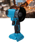 Close-up of Cordless 2 In 1 Mini Circular Saw And Angle Grinder With A Brushless Motor 12000 Rpm, ideal for heavy-duty cutting.