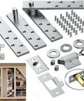 Pivot Door Hinges Heavy Duty Stealthy Hidden Hinge Kit for Wood Secret Doors and Bookcases 360 Degree Rotation