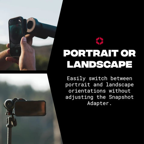 Switching orientations with Snapshot Bino Adapter Magnetic Eyepiece For Binoculars And Smartphone Digiscoping Rig