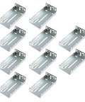 Heavy Duty Rear Mounting Brackets For Drawer Slides Metal Extension Cold Rolled Steel Slide Extenders Set of 10 pieces on white background.