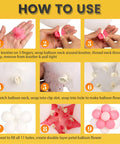 Step-by-step instructions for using Pro Grade Balloon Arch Kit With Heavy Duty Clips And All In One Accessories For Backdrops And Parties