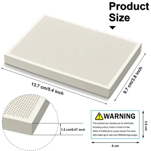 Two Piece Honeycomb Ceramic Soldering Board Set For Jewelry Making, showing 13.7x9.7 cm size details and pin holes