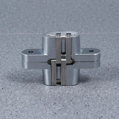 Concealed Cross Hinge Set Heavy Duty Stainless Steel 2 Pack Folding Door Hinges With 180 Degree Opening detail view