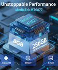 Tough As Nails Rugged Tablet With Integrated Barcode Scanner 10 Inch Android 15 shown with MediaTek MT6877 processor specs.