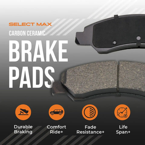 Front Brake Kit For Jeep Cherokee 2014 2023 With Dual Piston Calipers Carbon Ceramic Pads And Rotors Cross Drilled graphic