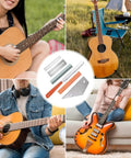 Luthier Tool Kit For Setup With Fret Crowning File Stainless Steel Fret Rocker Fingerboard Guard Protectors And Grinding Stones