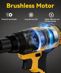 Brushless motor of Cordless Rivet Nut Tool Kit 20V Battery Compatible Tool Only with Ergonomic Grip shown in action