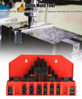 Rock Solid 58 Piece T Slot Clamp Kit With Hardened Press Plate For Lathe And Milling Machines M10 Bolts Fits 12mm Desktop Slots