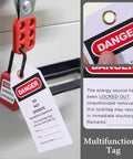 10 Piece Equipment Repair Tags PVC And Metal Lockout Hanging Tags for Safety Service on industrial machinery
