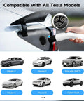 Portable Level 1 And 2 EV Charger For Tesla Models Y 3 X S Cybertruck With 16A 240V NEMA 6-20 Plug And 12A 120V NEMA 5-15 Adapter