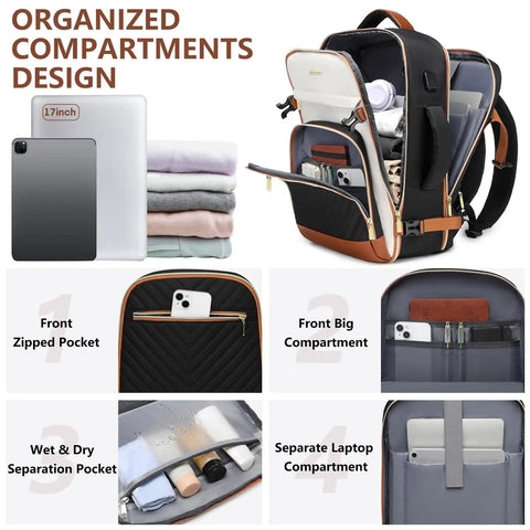backpack with separate laptop compartment Lavender Vibes ready design that is built to last daily. Laptop Compartment Best Organizer Backpack