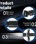 Product details showcasing Heavy Duty Rear Driveshaft Assembly For Honda Cr-V 4x4 Awd 1997 2001, made from good steel, polished design, maintenance-free.