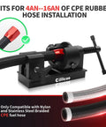 AN Fitting Installation Tool With Six Dies 4AN 6AN 8AN 10AN 12AN 16AN for CPE Fuel Line Universal Fit Adjustable Hose Assembly Tool