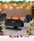 Heavy Duty 1080P Webcam With Crisp Stereo Mic Full Hd Gaming Streamer Rig For Usb PC Console Setup with bat wings and horns.