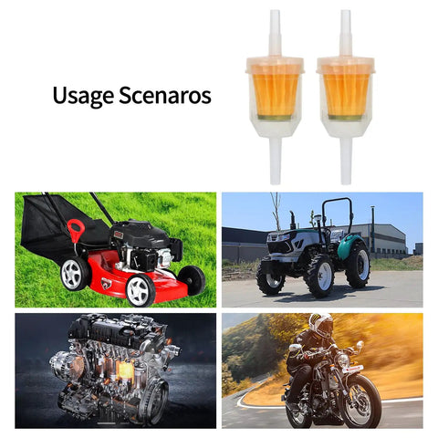 High Flow Inline Fuel Filter For Lawn Mowers And Small Engines With Wide Compatibility For 5/16 And 1/4 Inch Fuel Lines usage scenarios