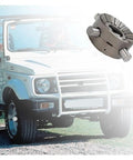 Heavy Duty Differential Mechanical Locker Featuring 26 Spline Axle Shafts Direct Match For Suzuki Sam SL Hardcase Swap with a Suzuki vehicle in background.