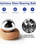 120 Pieces 6mm Stainless Steel Bearing Balls for Bicycle Maintenance and Repairs, Pro Grade Precision Ground, Corrosion Resistant