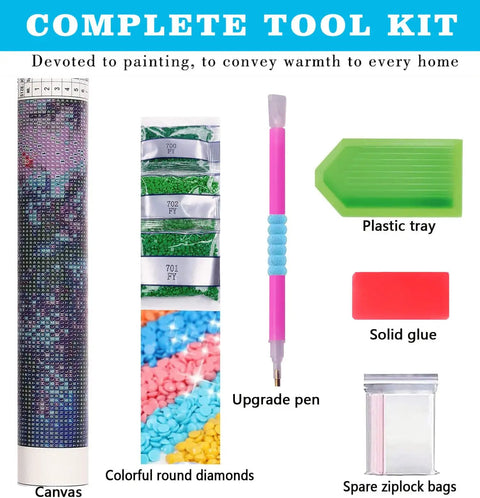 Skull Diamond Art Kit For Grown Ups 5D Full Drill Diamond Painting Kit For Beginners With Round Rhinestones DIY Gem Art Craft