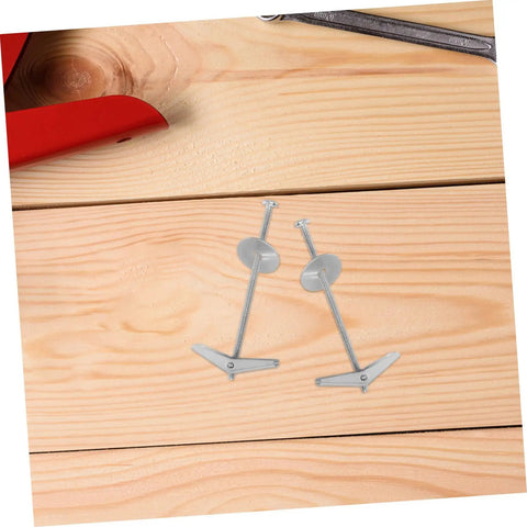 15 Set Carbon Steel Toggle Bolts And Wing Nuts Drywall Anchors, two bolts on wooden surface