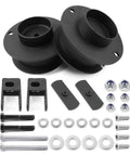 2.5 Inch Front Leveling Lift Kit For 2014 2024 Ram 2500 3500 4WD Heavy Duty Steel Spring Spacers With Shock Mounts visible