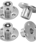4 Pack 6mm Rigid Flange Couplings For DIY RC Motors, Guide Coupler Accessory Shaft Support, Beefy 45 Steel Axis Fittings For Smooth Power Transfer For Everyday Use