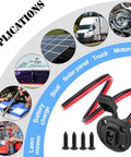 SAE Power Socket Sidewall Connector 2 Pin Quick Connect Cable For Solar Panel Flush Mount Weatherproof Plug 10 AWG 50cm