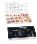Oil Pan Plug Seal Gasket Kit with Flat Crushed Copper Washers Nine Sizes M5 M6 M8 M10 M12 M14 for cars and SUVs
