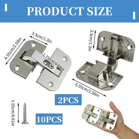 2 Pack Adjustable Pie Cut Corner Hinge 343.90.710 Works With Mepla SSP full inset concealed lazy Susan hinges with screws