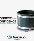 Flexible PVC Pipe Coupling For Cast Iron Plastic Or Steel To Cast Iron Plastic Or Steel Plumbing Connections Easy Install Leak Proof And Sewer Gas Resistant Elastomeric PVC Fitting For Durable Home Plumbing, 4 in