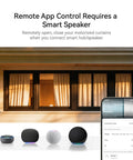 Motorized Smart Electric Curtain Track With Remote App And Voice Control For Alexa Google Home And Apple Home No Cut 89 To 160 Inches Easy Setup No Fuss And Smooth Quiet Operation For Your Windows with smart speakers and app