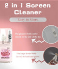 Hatstart lens cleaner spray bottle with microfiber cloth, 60 ml travel kit