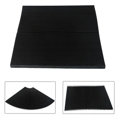 Built To Last CNC Machine Accordion Bellows Cover Protects Milling Setup From Chips And Dust Rubber Flexible Flat Shield 1500mm