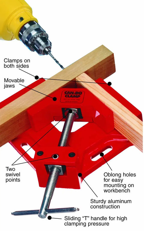 Heavy Duty Corner Clamp And Vise For Precise 90 Degree Joints Dual Sided Clamping Keeps Workpieces Aligned