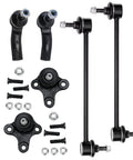 Front Suspension Kit With Tie Rods For VW Jetta Passat Golf GTI Beetle And Audi A3 Quattro Compatible Replacement Parts For A Smooth Ride And Precise Steering, black steel parts