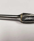 Half Inch SG-5 Pointed Tree Bur Double Cut Solid Carbide Rotary Tool Bit for precision stock removal