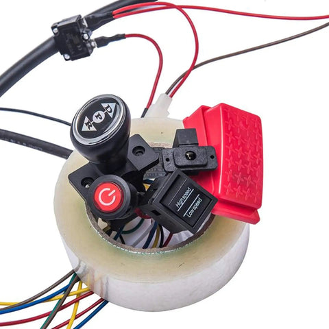 Kids Electric Car DIY Kit With Wires Switch Pedal And Overload Protector For Build Your Own Ride On Toy Car No Battery Needed