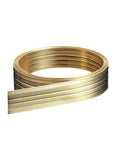Bronze Aluminum Nail-On Weather Seal For Doors And Windows, 1-1/8 In Wide By 17 Ft Long, rolled aluminum strip with nails