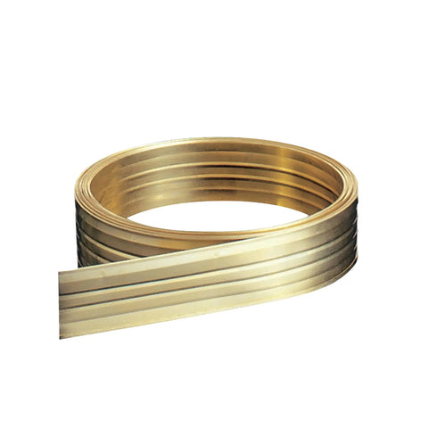 Bronze Aluminum Nail-On Weather Seal For Doors And Windows, 1-1/8 In Wide By 17 Ft Long, rolled aluminum strip with nails