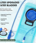 Lightweight Running Hydration Backpack With 2L Water Bladder for Trail Runs and Bike Rides, showing wide fill opening.