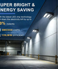 Commercial building exterior lit by 80W Rotatable LED Wall Pack Light For Outdoor Security Mega Bright 10400 Lumens At 5000K With Adjustable Heads