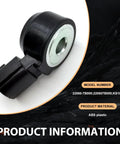 Ride Ready Car Knock Sensor Pack 1 Replacement 22060-7B000 220607B000 KS107 2 Pin Plug And Play ABS Sensor Black