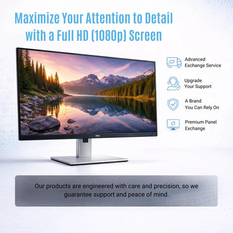 27 Inch Full HD IPS Monitor With USB 3.0 Upstream, DisplayPort and HDMI Cables, Ultra Thin Bezel, Tilt Swivel, Anti Glare