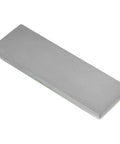 Zwilling 3000 Grit Glass Water Sharpening Stone for Ultra Fast Grinding and Ultra Low Wear, gray stone, angled top view.