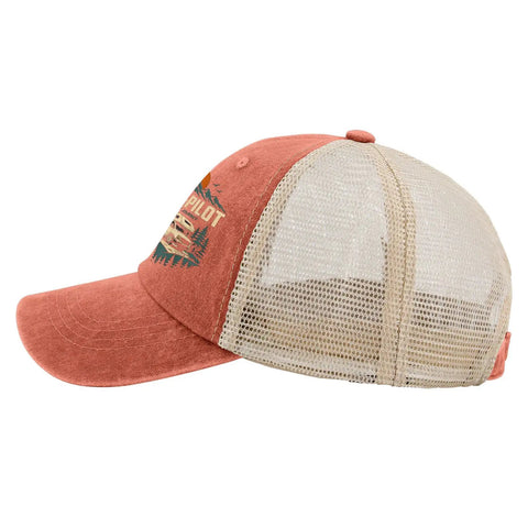Saffron Go-To Outdoor Baseball Hat For RV Lovers And Camper Road Trips With Adjustable Back Strap Comfortable Fit