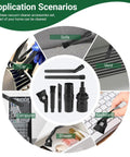 All In One Micro Cleaning Kit For Vacuums, Handy Micro Vacuum Attachment Set With Keyboard Crevice Brush, Mini Nozzle And Brush Attachments